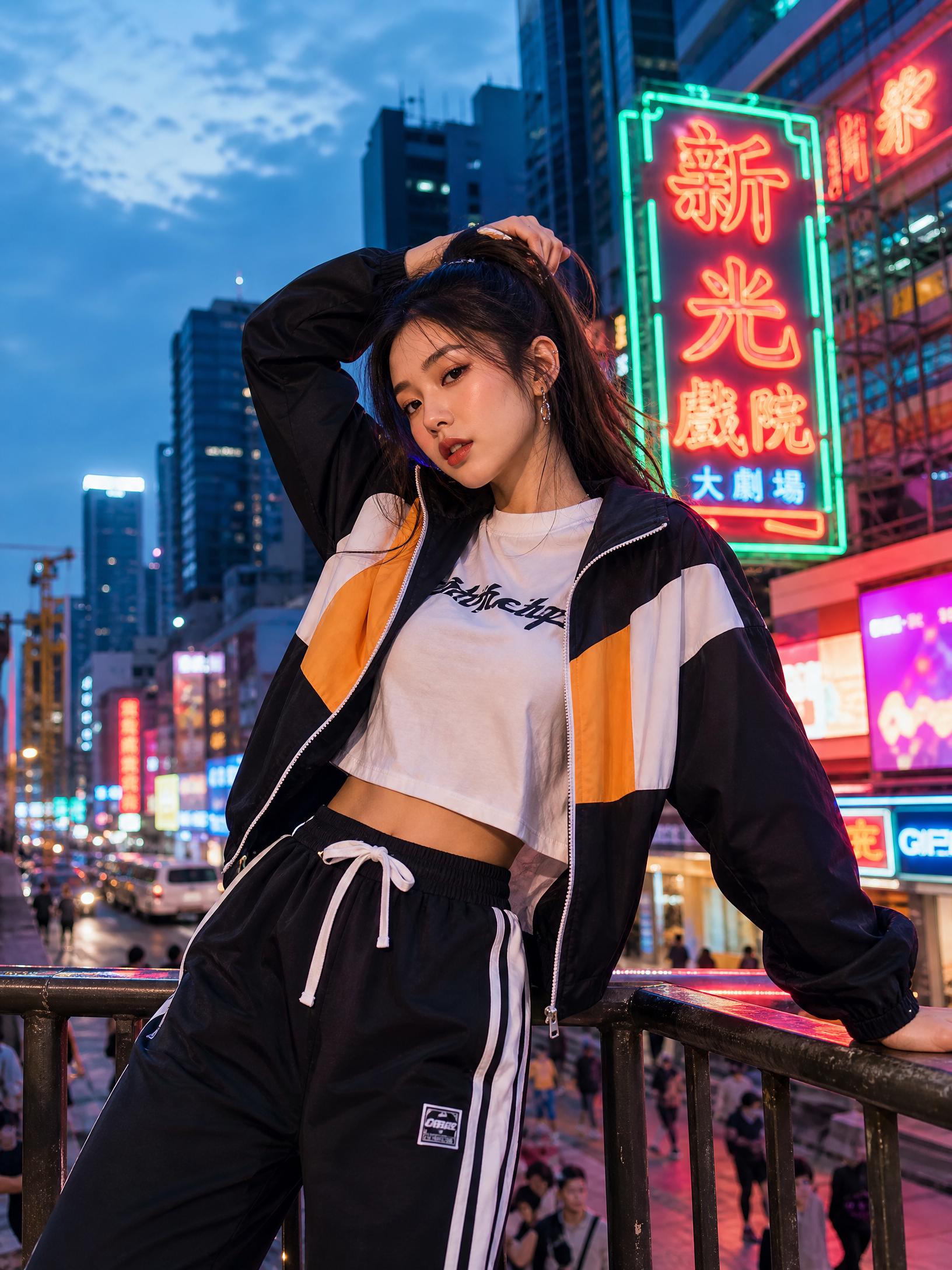 蘑菇视频城市夜景短视频拍摄视频演示后期剪辑封面